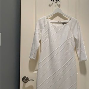 White scuba dress